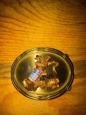 VINTAGE 1978 BUDWIESER BEER RODEO BELT BUCKLE BY RAINTREE MADE IN USA