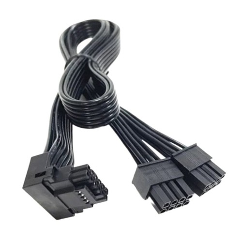 for RTX4080 RTX4000 PCIE5.0 16Pin ATX3.0 Power Cable 2x 8Pin Male to 12VHPWR - Photo 2/7