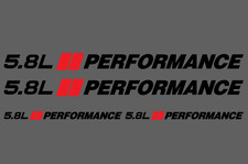 5.8l Performance Hash Hood Fender Bumper Windshield Decals Stickers Dc Madeinusa