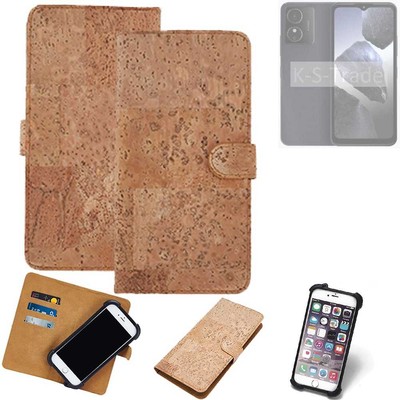 FÜR HMD Key HÜLLE TASCHE KORK CORK ETTUI SCHUTZ COVER