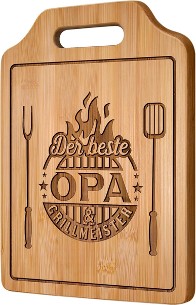 Opa Geschenk - Graviertes Bambus Schneidebrett, Opa Geschenk Geburtstag, Bester-image