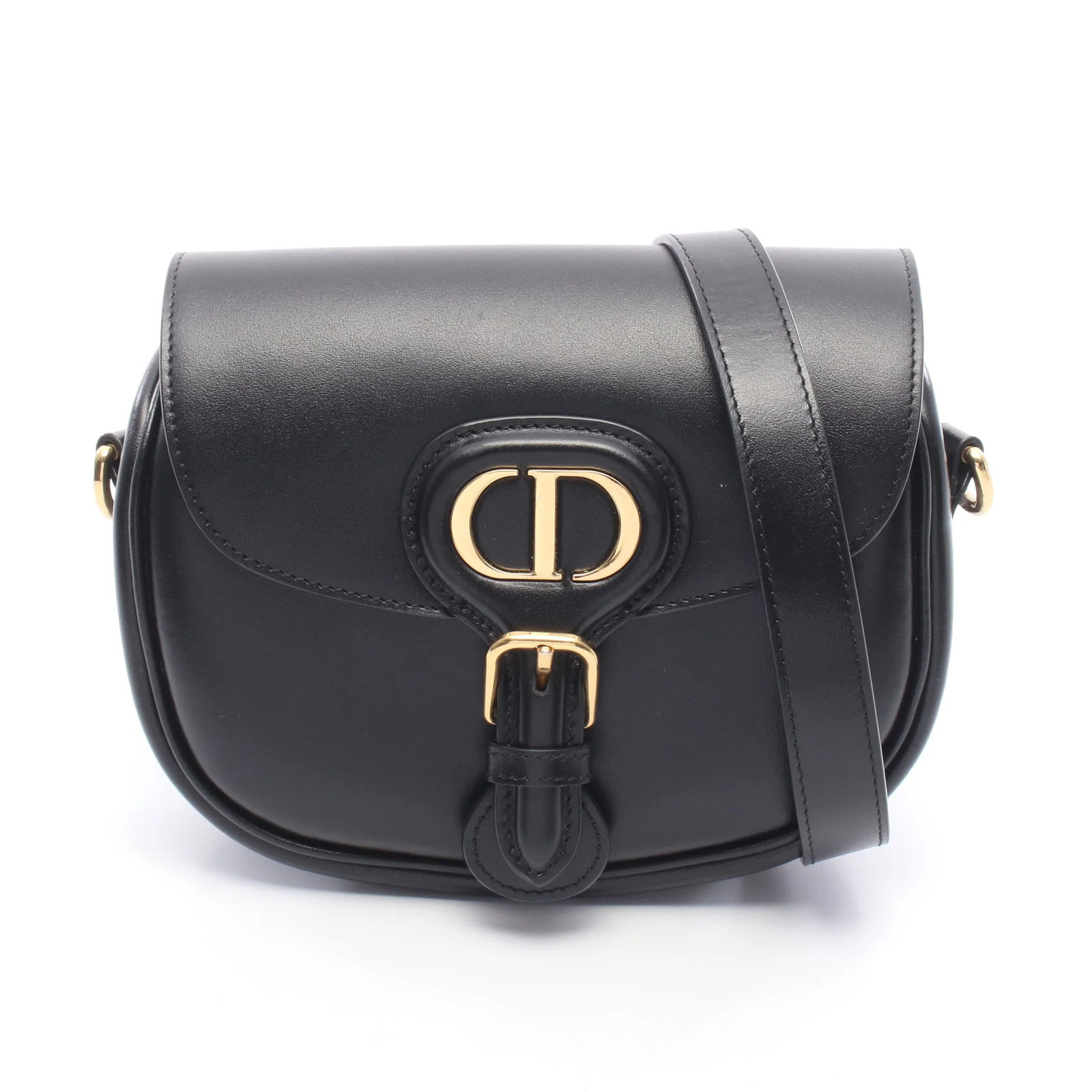 Christian Dior BOBBY Shoulder Bag Black Leather #RCB13082