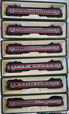 Bachmann Spectrum HO L.D. & Valley Lot; Coach, Diner, Observation, & Combine