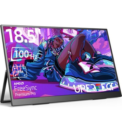 18.5'' Portable Gaming Monitor 100Hz FHD HDMI with VESA Mount & Adjustable Stand
