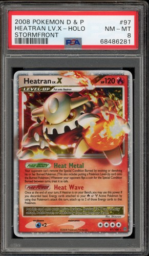 Heatran LV.X graded PSA 8 for sale on eBay