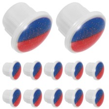  20 Pcs Faucet Decorative Hole Plug Hot Cold Indicator and Tap Inserts