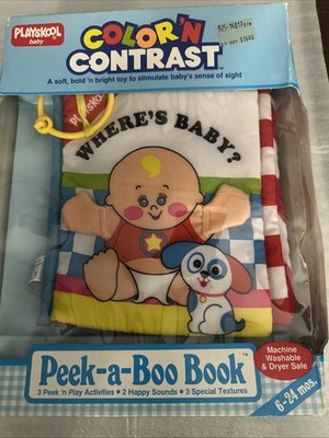 Playskool Color n Contrast Perk-a-Boo Book - New