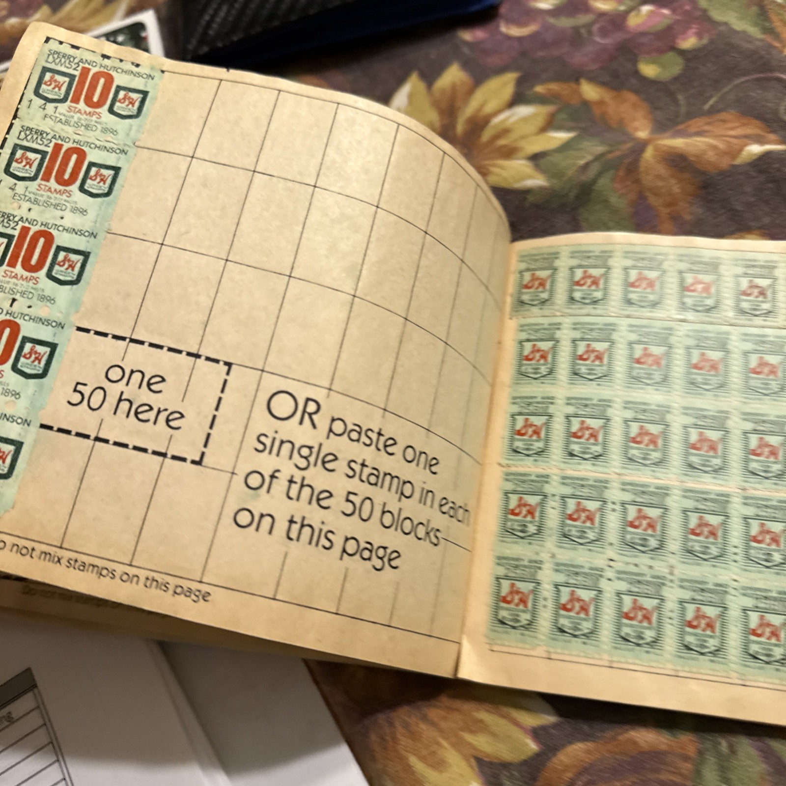 TEN - FULL OF STAMPS - S&h Green Stamp Quick Saver Books.