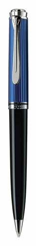 Pelikan Souverän K805 Kugelschreiber – Blau-schwarzes Streifendesign, Made In Germany, Mit Etui