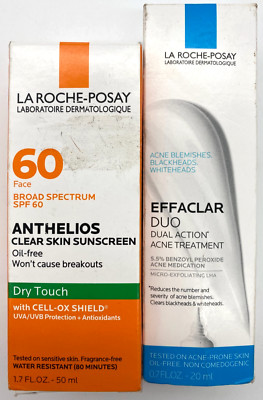 La Roche Posay Effaclar Duo Dual Acne Treatment & Anthelios Clear Screen SPF30