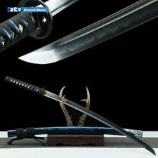 Hand Forged T10 Steel Clay Tempered Japanese Katana Sharp Blade Cold Weapon Dao