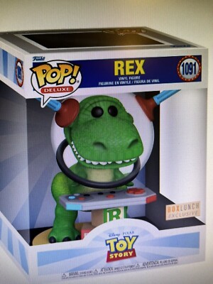 Funko Pop! Disney Pixar Toy Story Deluxe Rex 1091 Box Lunch Exclusive  Figure NEW
