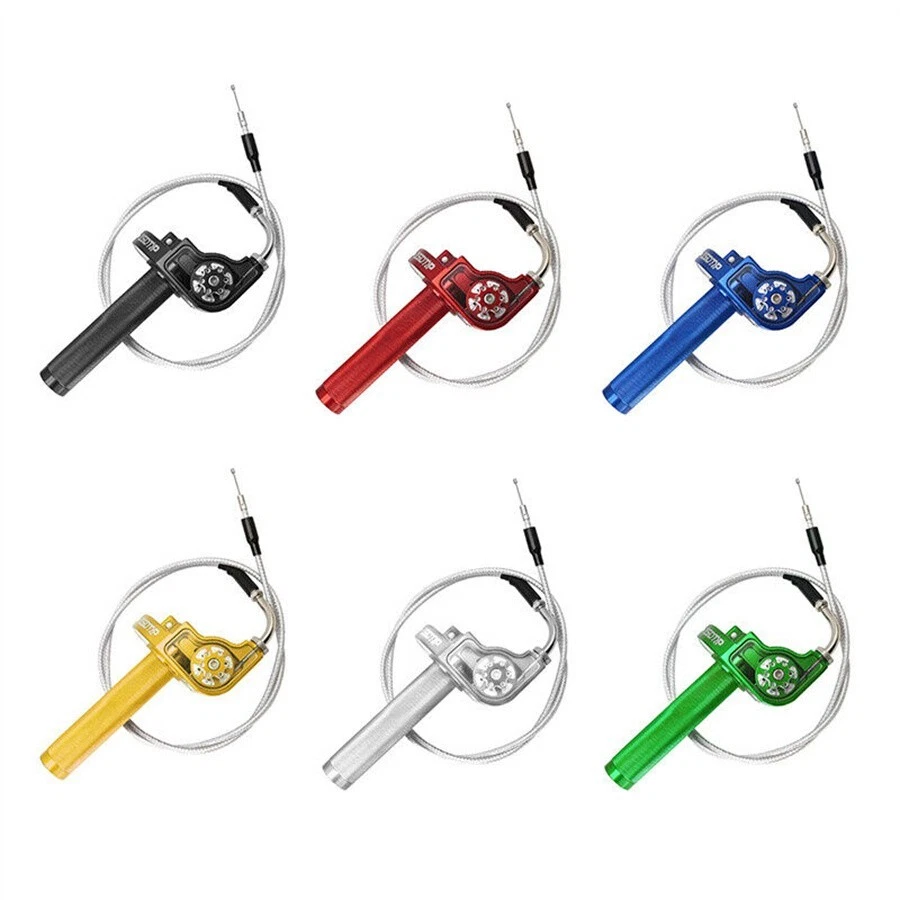 Manillar de motocicleta de 7/8"" empuñadura acelerador giratorio universal + CABLE Foto 4 de 4