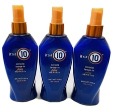 3 its a 10 miracle leave in plus keratin 10oz scuffed bottle SHINEY BOTTLE