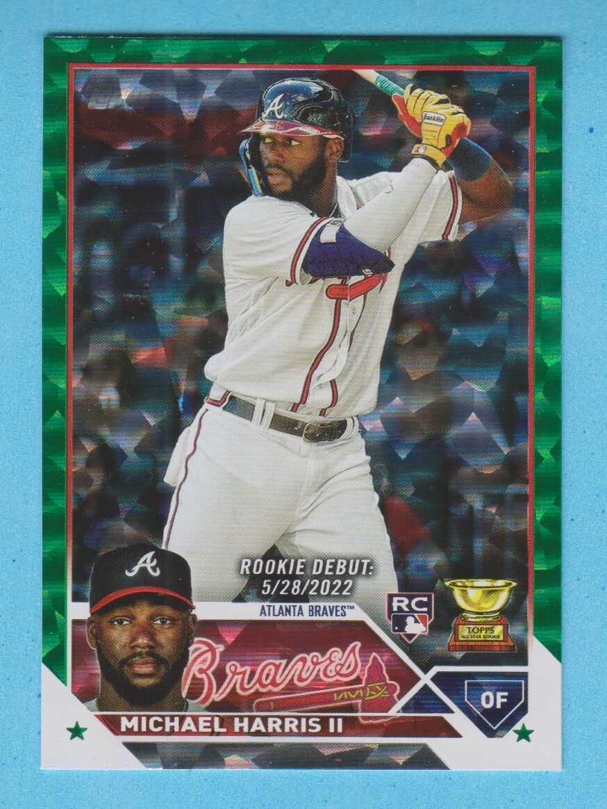 2023 Topps Update Michael Harris II RC #US225 Green Foil board 496/499 Braves