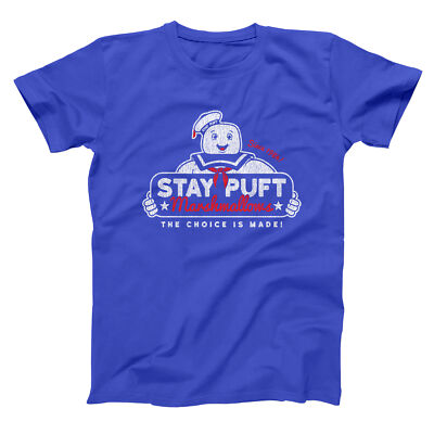 Stay Puft Funny 80S Geek Humor Marshmallows Royal Blue Basic Men's T-Shirt