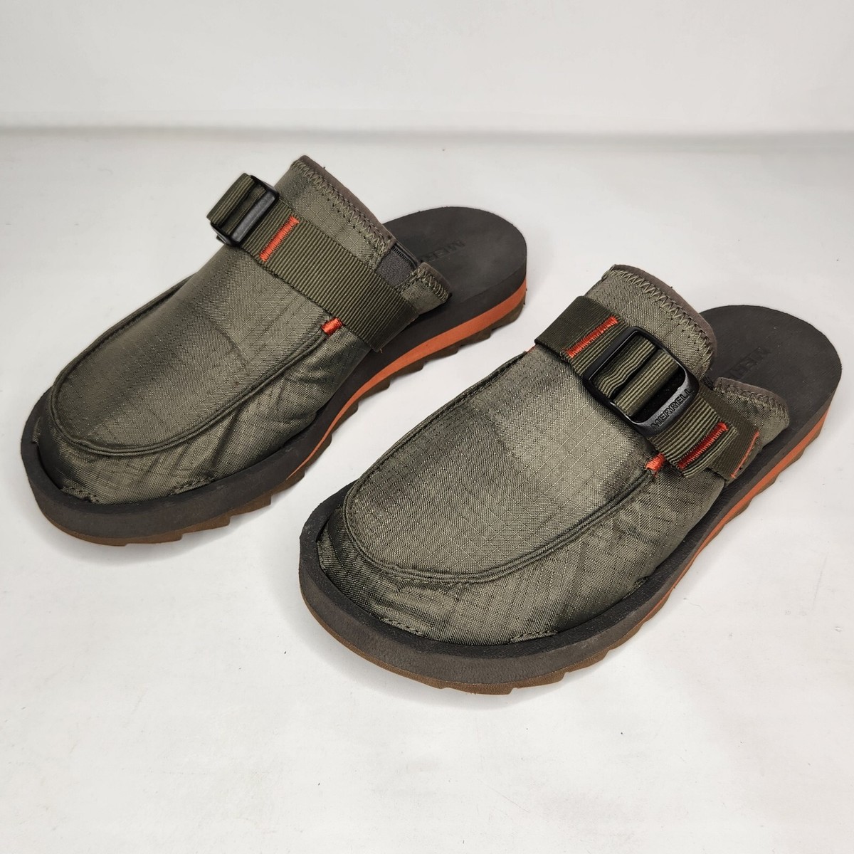 Merrell Alpine Clogs Size Mens 6.5 Womens 8.5 Olive Green 