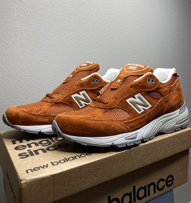 new balance 991 burnt orange