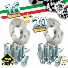 4 DISTANZIALI 16+20 mm 4x100 56.1 + 16 BULLONI 14x1.25 X MINI COUPE ROADSTER ONE