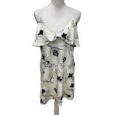 Alice + Olivia Bess Mini Dress Womens Medium Floral Tropical Coquette Going Out