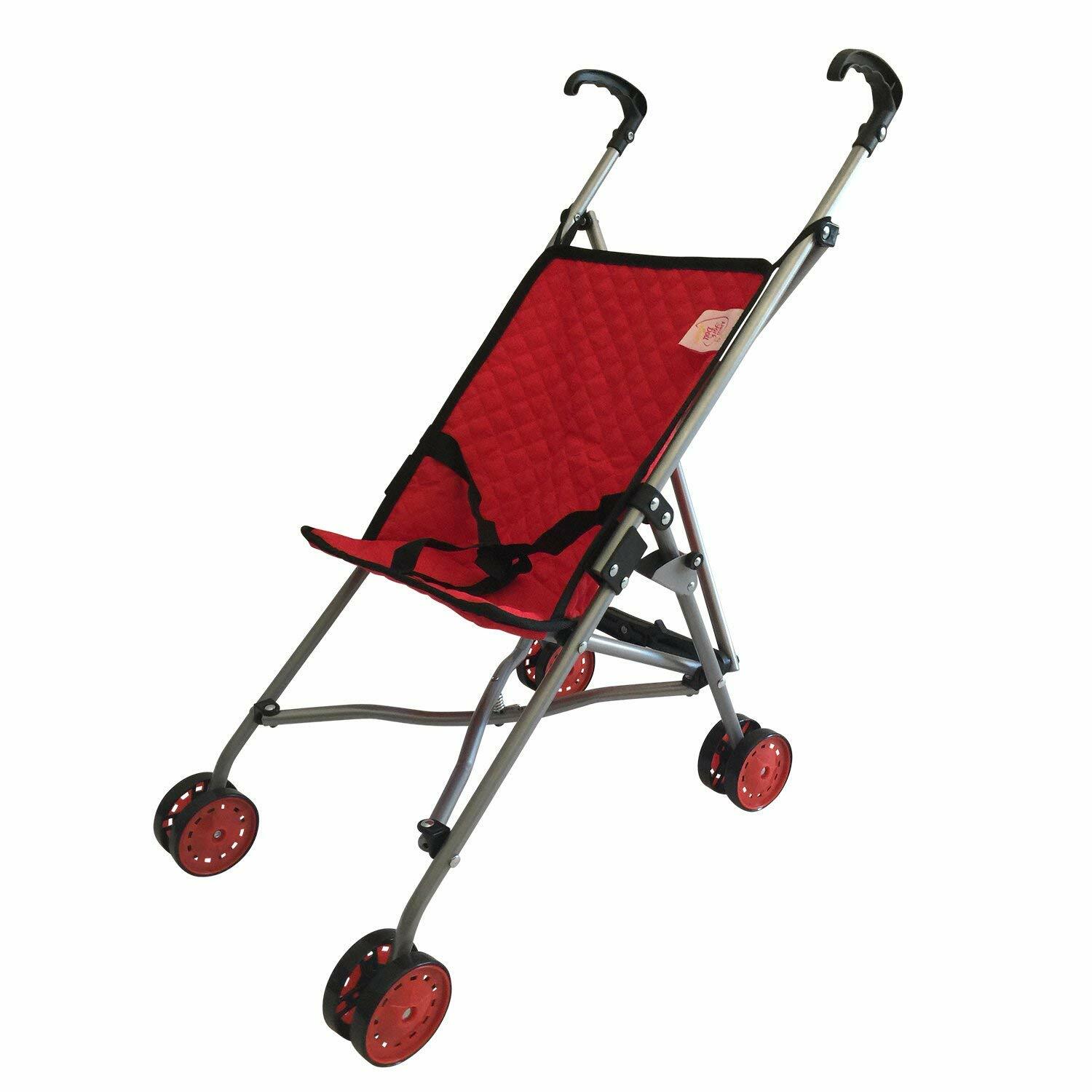 Stroller For Kids -red Quilted