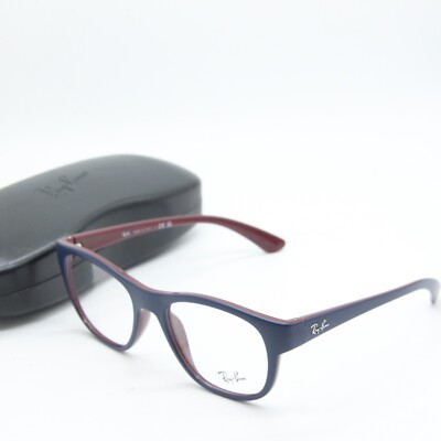 NEW RAY BAN RB 7191 8143 BLUE RED AUTHENTIC EYEGLASSES W/CASE 53-19
