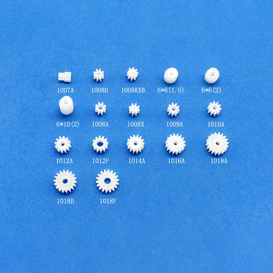 Plastic Gears Shaft Motor Gear Gearbox Robot Toy Model 0.5 DIY Craft Parts Accs - Image 2 of 4