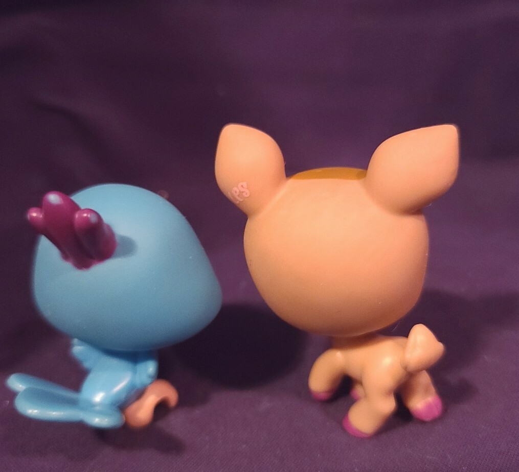 Littlest Pet Shop #1676 Purple Collie Et #1677 Deer - Calendrier De L'Avent LPS