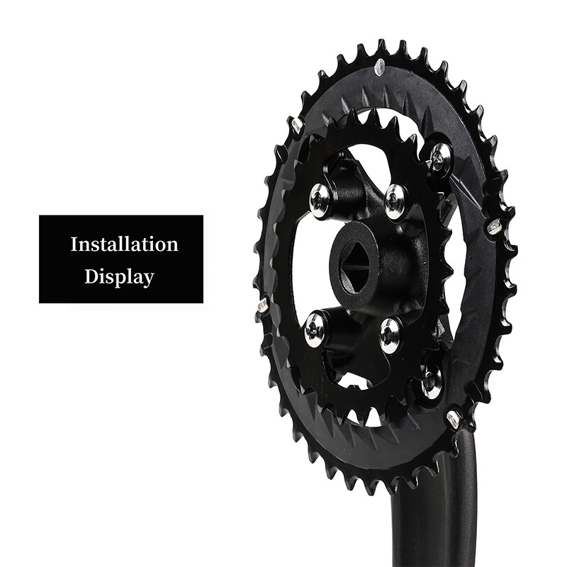 Double Crankset 2x10S 26/38T 170mm Mountain Bike Chainset MTB Chainwheel Black