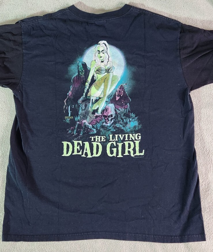 Vintage Rob Zombie T-Shirt Living Dead Girl Double Sided Size Lg