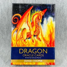 Dragon Oracle Cards by Diana Cooper Complete 44 Card Tarot Deck in Box