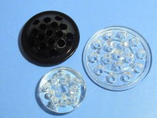 Lot 3 Vtg Glass Flower Arranging Frogs 3 1/4" - 5" 10 to 16 holes Candle Holder