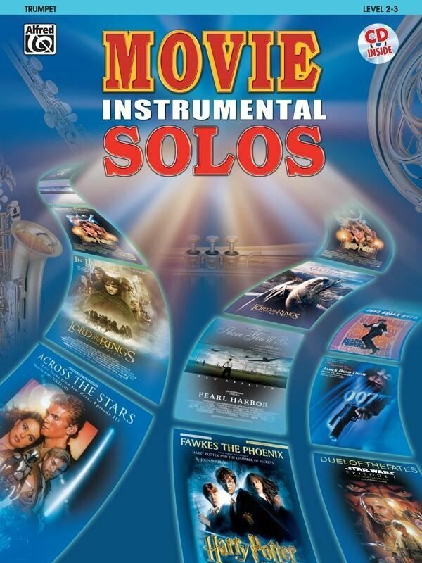Movie Instrumental Solos Trumpet Level 2-3 Book CD - October Sky Star Wars - H6