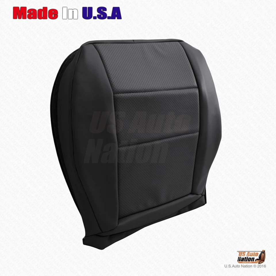 Mercedes Benz GLK 250 350 2008-2015 parte inferior del lado del conductor cubierta de asiento de cuero negra Foto 3 de 4