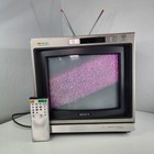 Sony Trinitron KV-1222R 12" Color CRT Woodgrain Japan 83 VHF/UHF Remote OG Anten