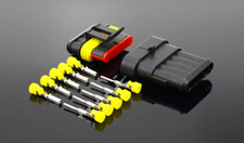 KIT CONNETTORE 5 PIN  M/F  TENUTA STAGNA 12/24V X ESTERNO AUTO BARCA CAMPER