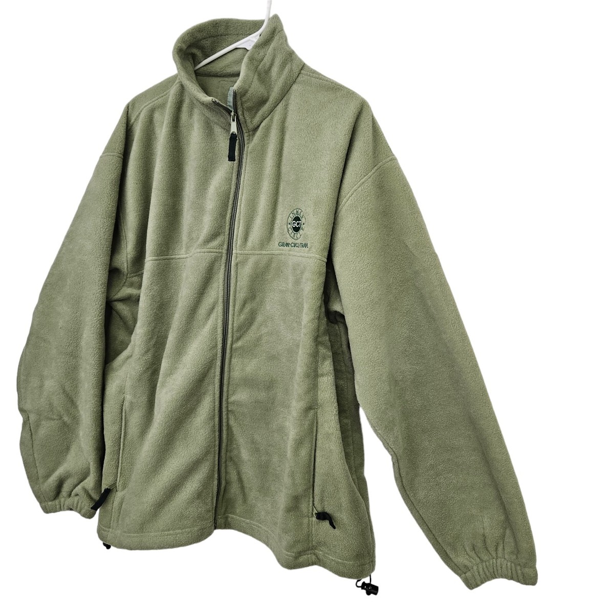 XL Jacket Green Poly Fleece Full Zip Size XLarge GCT Grand Circle