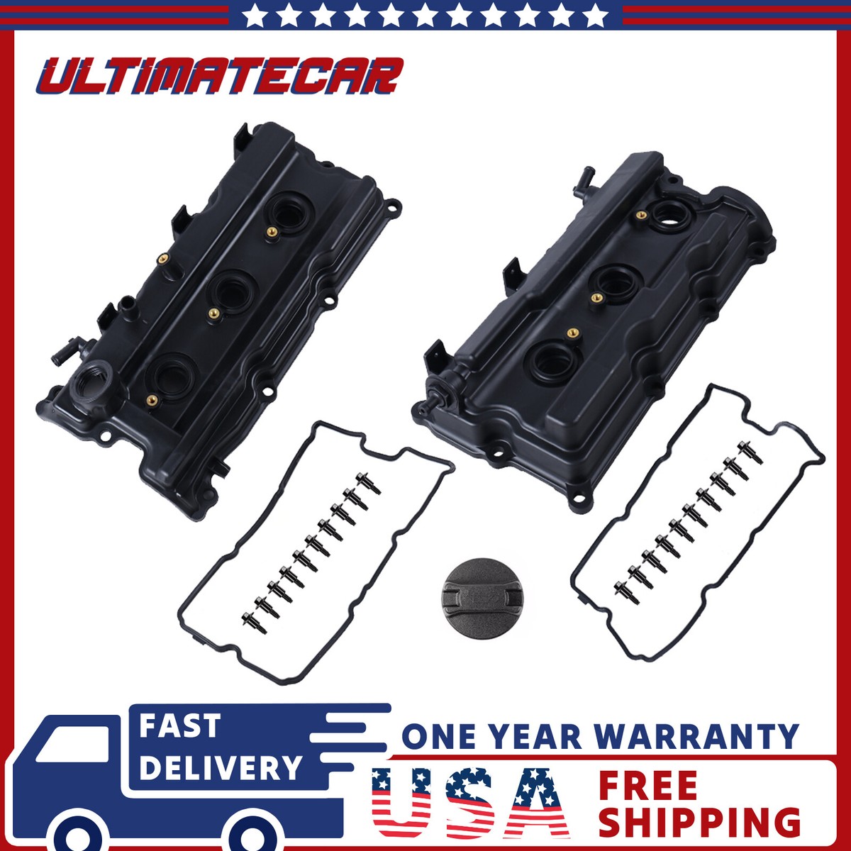 Engine Valve Cover w/Gasket & Bolts For Nissan Frontier Pathfinder
