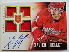 2013-14 Xavier Ouellet Rookie Jersey Auto /199 Autographed Card Red Wings #164