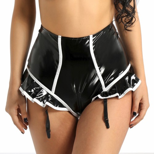 Women Ruffled High Waist Booty Shorts 