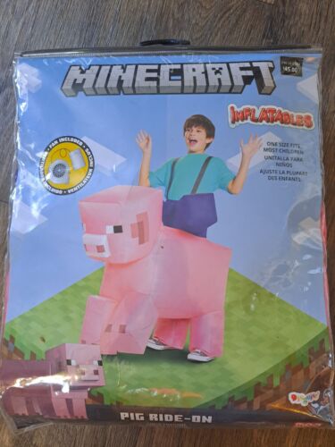 Minecraft Pig Ride On Inflatable Costume - image 1