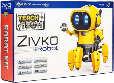 Elenco Teach Tech ''Zivko The Robot'', interaktiver A/I-fähiger Roboter, neu