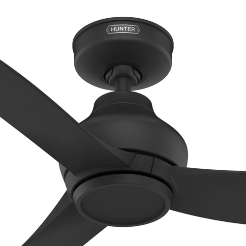Hunter 52 inch Mazzini ENERGY STAR Matte Black Damp Rated Ceiling Fan and Remote - Picture 11 of 15