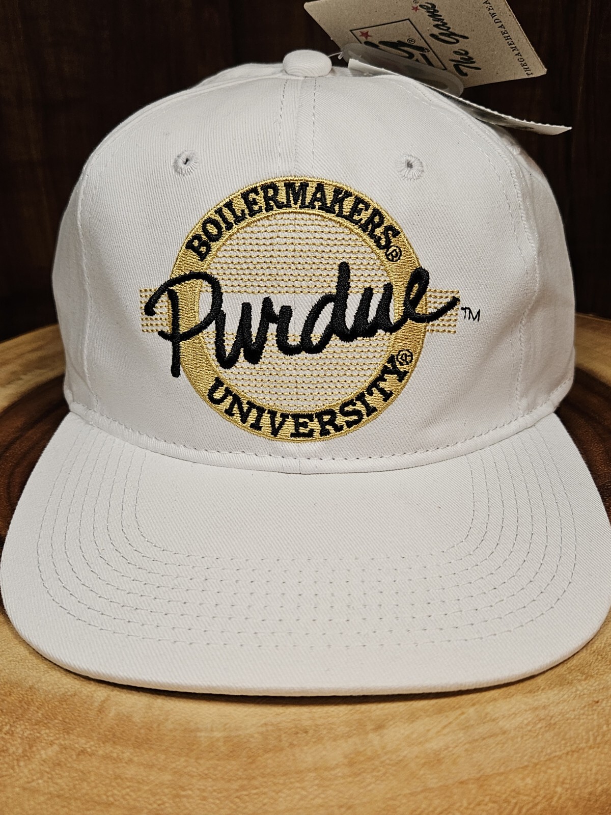 Purdue Boilermakers The Game Snapback Adjustable Hat Cap White BNWT