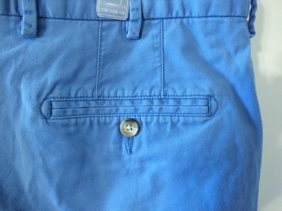 Peter Millar Soft Twill Men's Shorts Size 34 Blue Pima Cotton (MS18B13