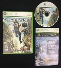 Shadowrun Xbox 360 Video Game 2007 Microsoft CIB TESTED Complete with Manual