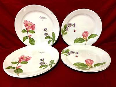 Corelle Camellia (8 Piece Set) Of 4 Each Dinner 10 1/4'' & Luncheon 9'' Plates USA