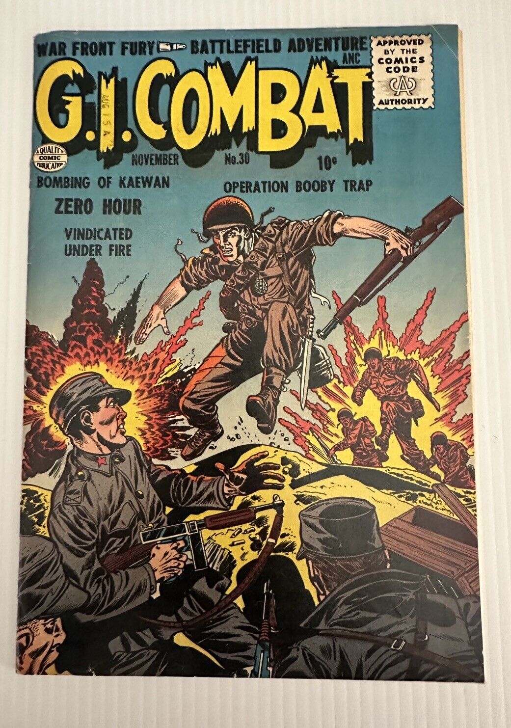 G.I. Combat #30 1955 (FN-) A Quality Comic Publication Golden Age!
