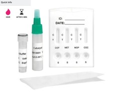 No Lab 5 minute - Home Hair Self-Test Multi Drug Test: COT, MET, MOR, COC
