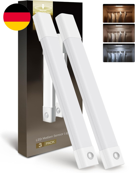 Ezvalo Unterbauleuchte KüChe Led, 40Cm*2 Schrankbeleuchtung Kabellos Mit Bewegun-image
